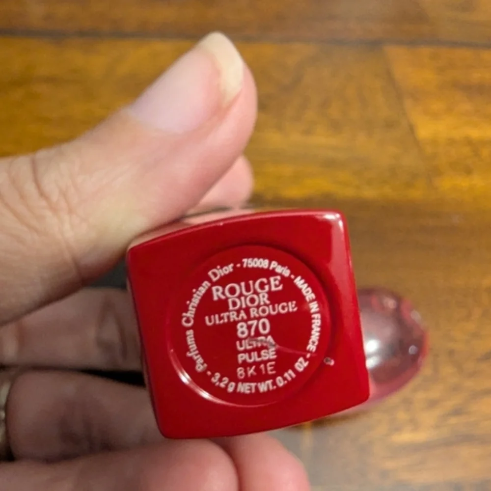 SET Dior Ultra Rouge 870 Red Lipstick w Fickle Heart pH Color Change Lip Oil